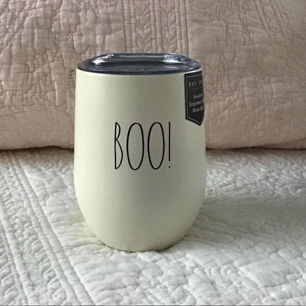 Rae Dunn BOO insulated wine glass